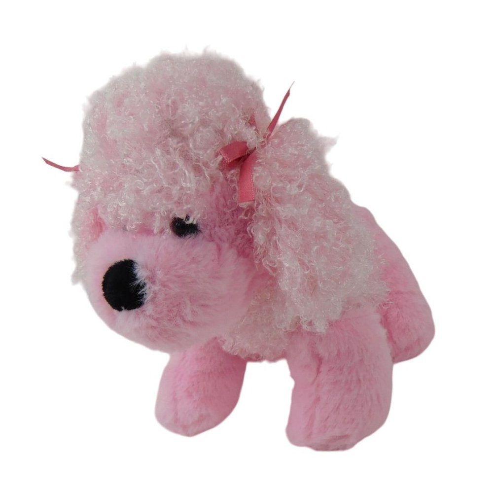Homerbest Pink Poodle Puppy Dog Plush 8" Stuffed Animal